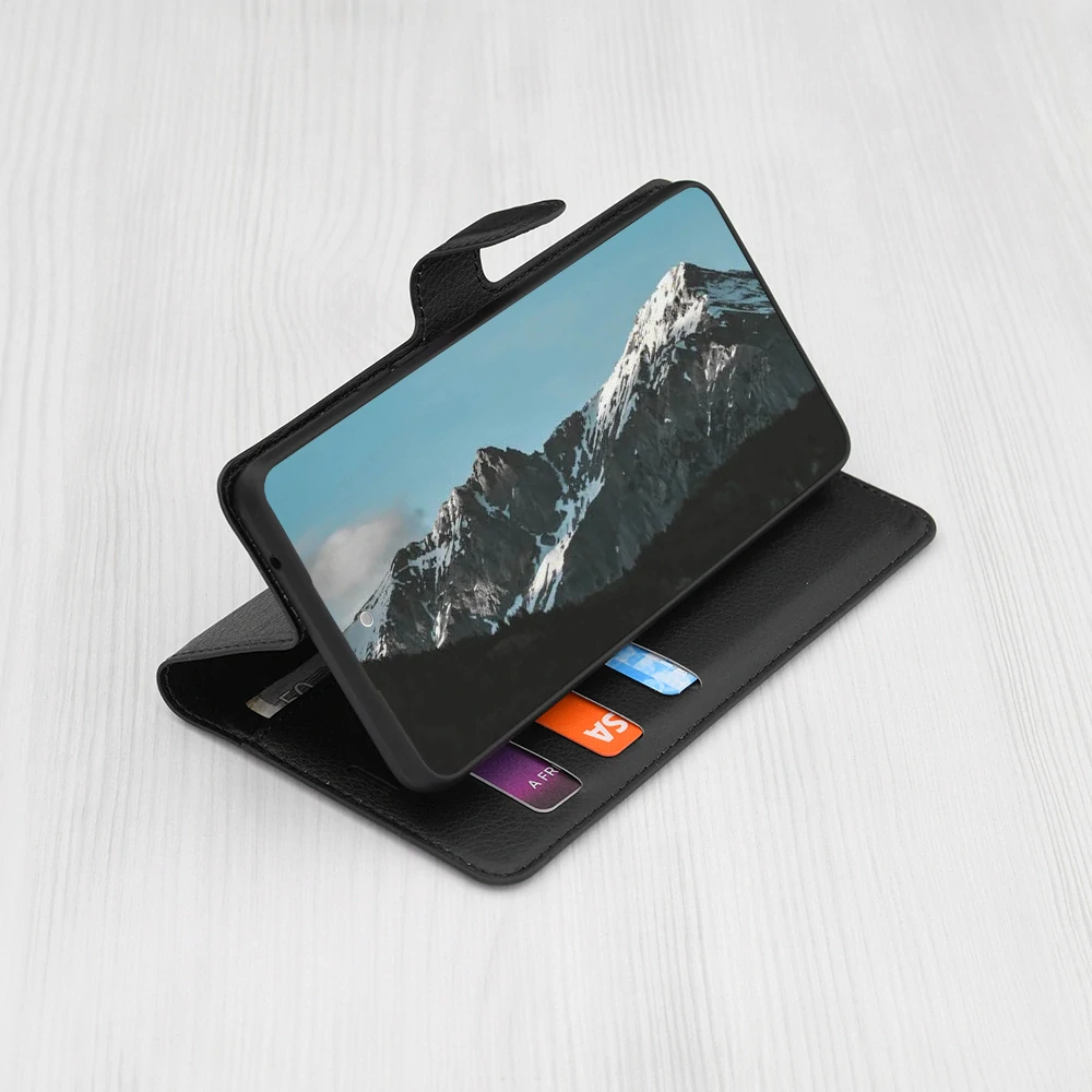 Pouzdro Xiaomi 14, Techsuit Leather Folio, černé