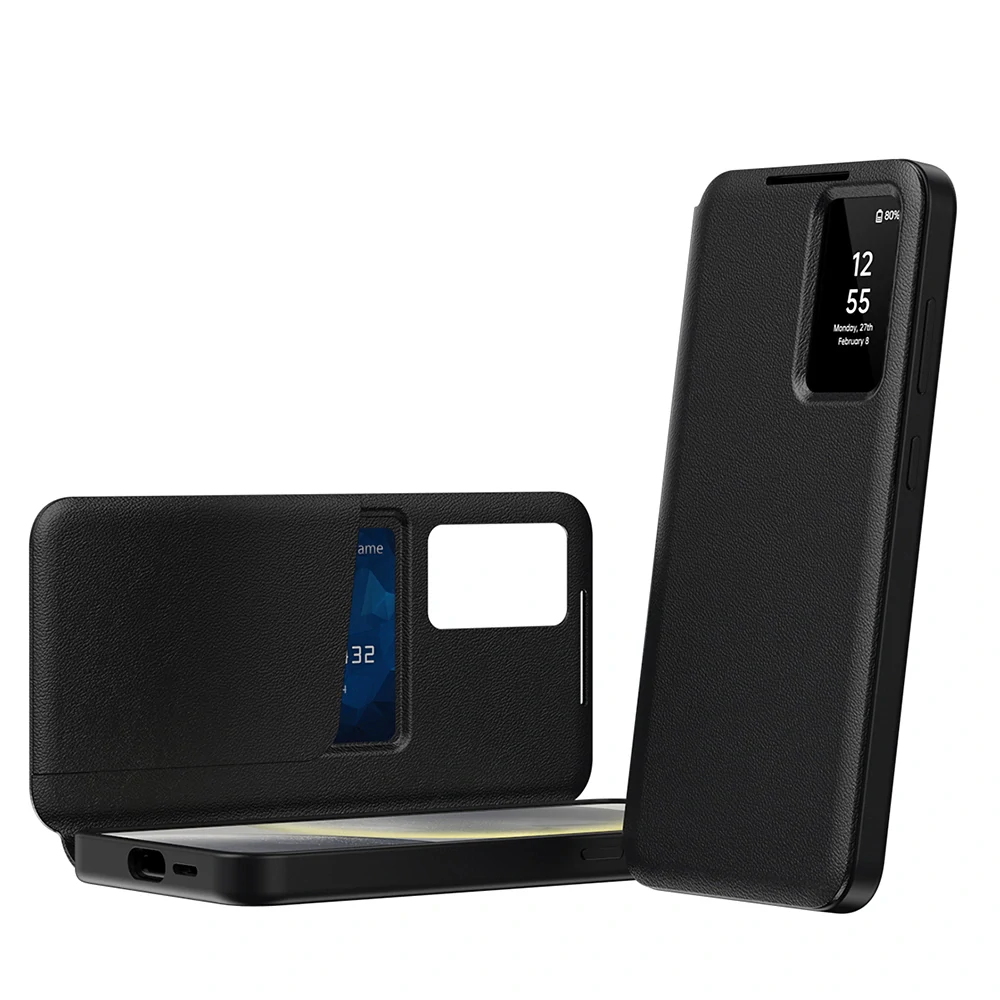 Pouzdro Samsung Galaxy A55 5G Smart View Techsuit, černé