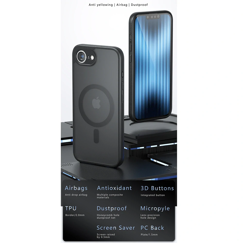 Kryt Xiaomi Redmi Note 14 Pro 5G / Poco X7, PureFrost MagSafe, černé