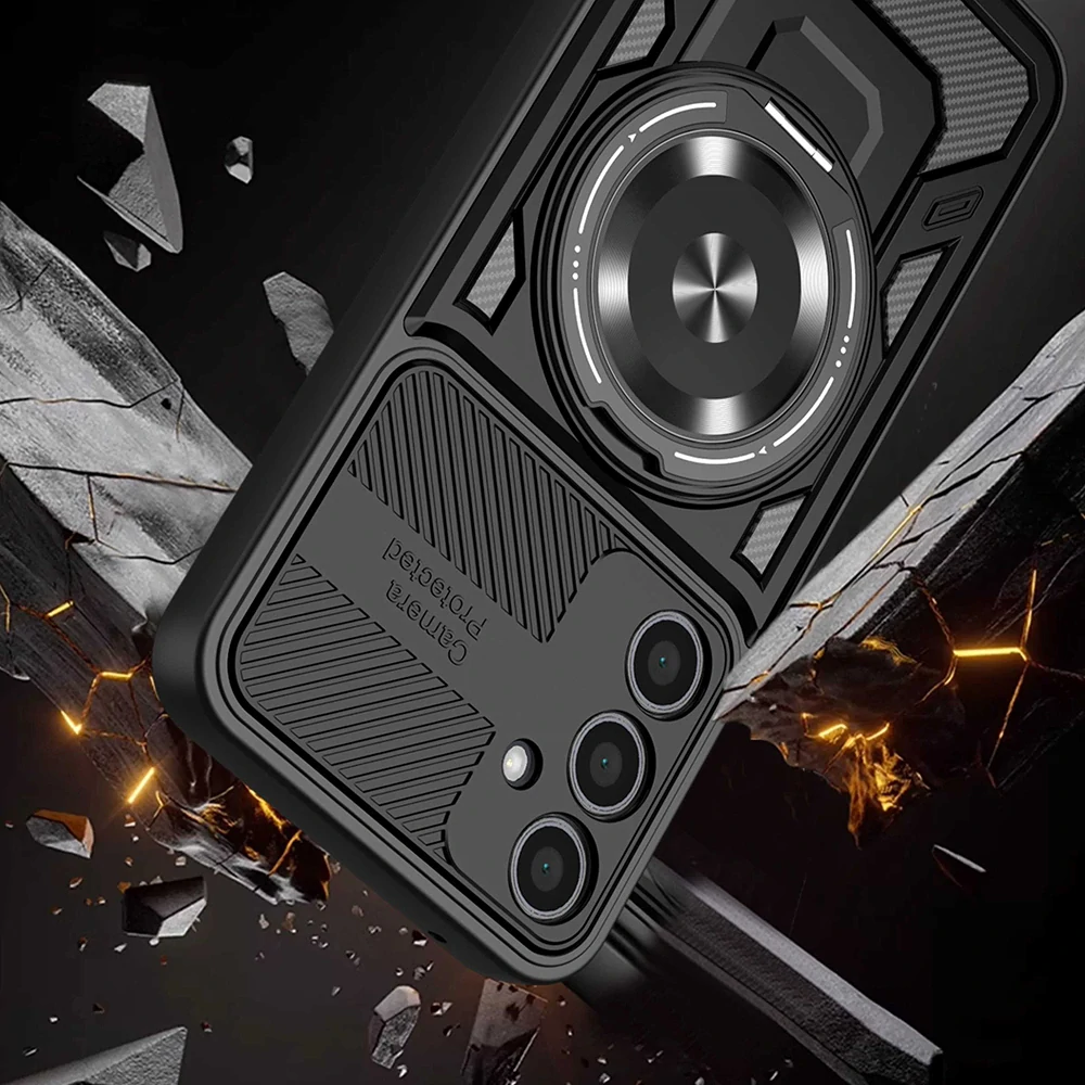 Kryt Samsung Galaxy A17 4G/5G, RuggedCam, černý