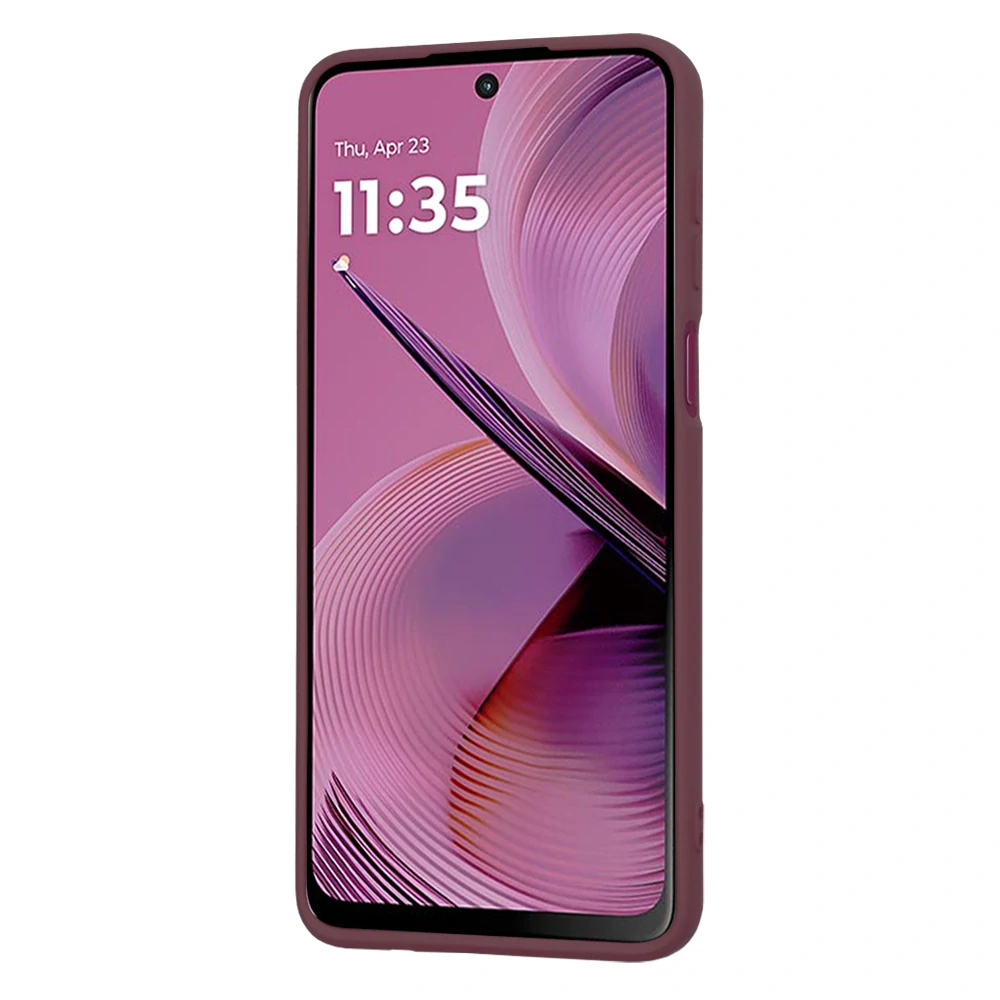 Kryt Motorola Moto G55 Techsuit SoftFlex - plum red