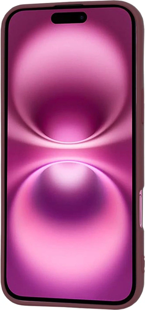 Kryt iPhone 16 Plus, Techsuit SoftFlex - plum red