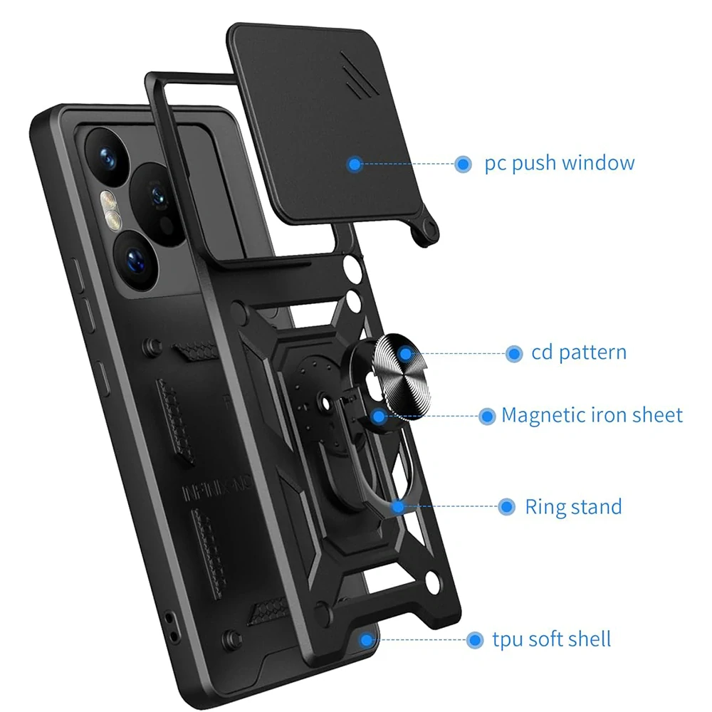 Kryt Motorola Moto G75 Techsuit CamShield Pro černý