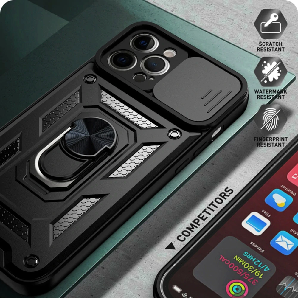 Kryt iPhone 12 Pro, Techsuit CamShield Pro modrý
