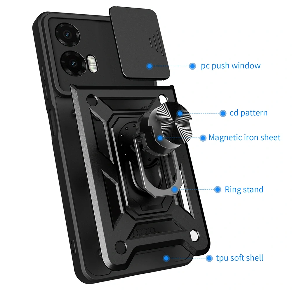 Kryt Motorola Moto G35 Techsuit CamShield Pro černý