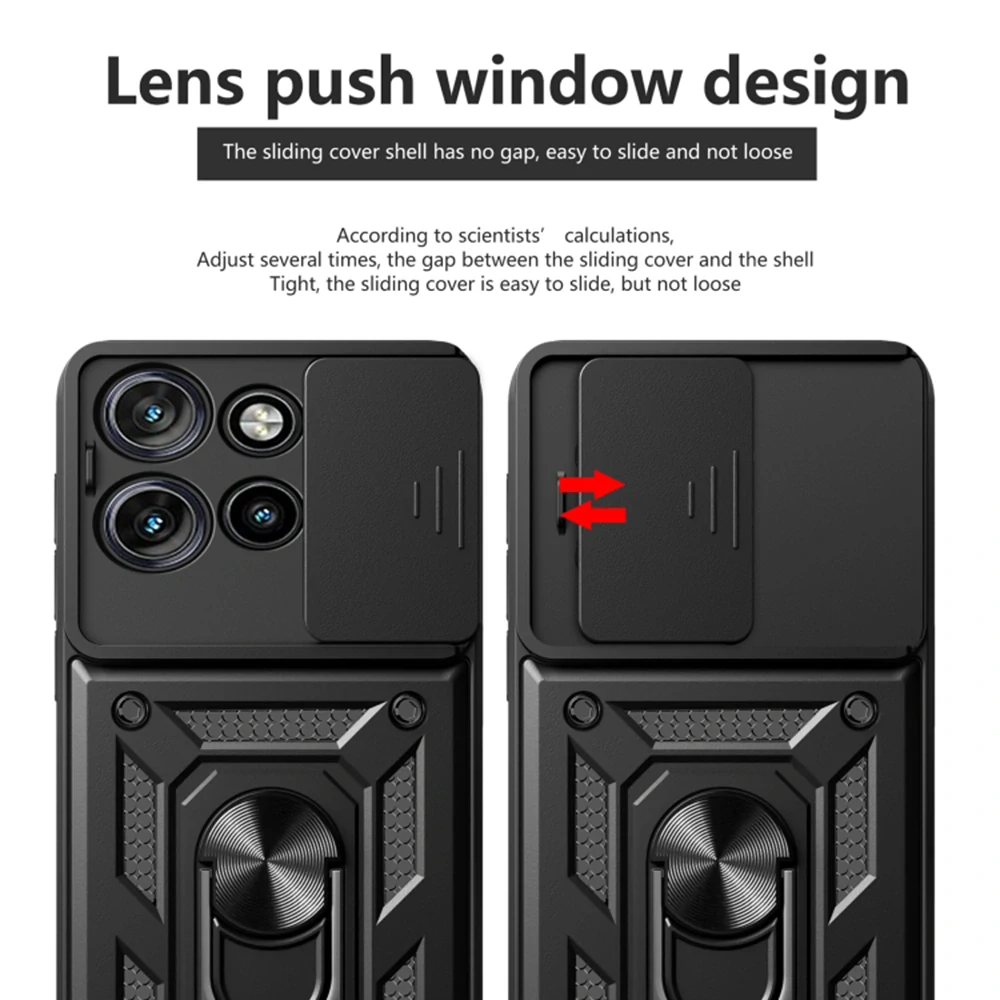 Kryt Motorola EDGE 50 Neo / 60 Neo Techsuit CamShield Pro černý