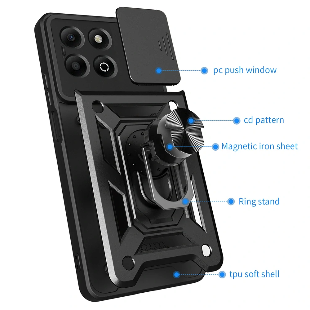 Kryt Honor X6b Techsuit CamShield Pro černý