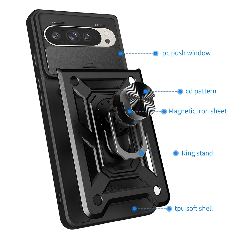 Kryt Google Pixel 9 / 9 Pro Techsuit CamShield Pro green