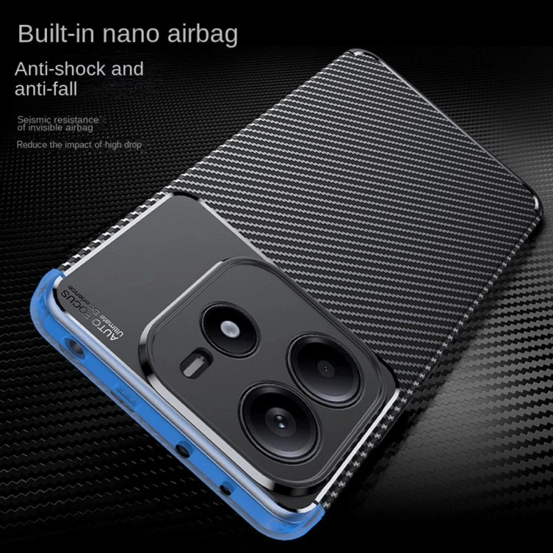 Kryt Xiaomi Redmi Note 14 5G, Techsuit CarbonFiber černý