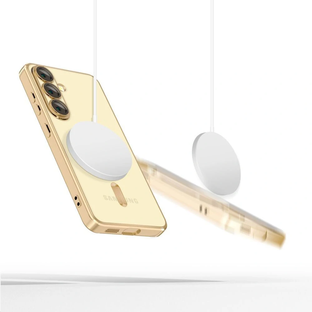 Kryt Samsung Galaxy S25 EDGE Techsuit Luxury Crystal MagSafe - červený