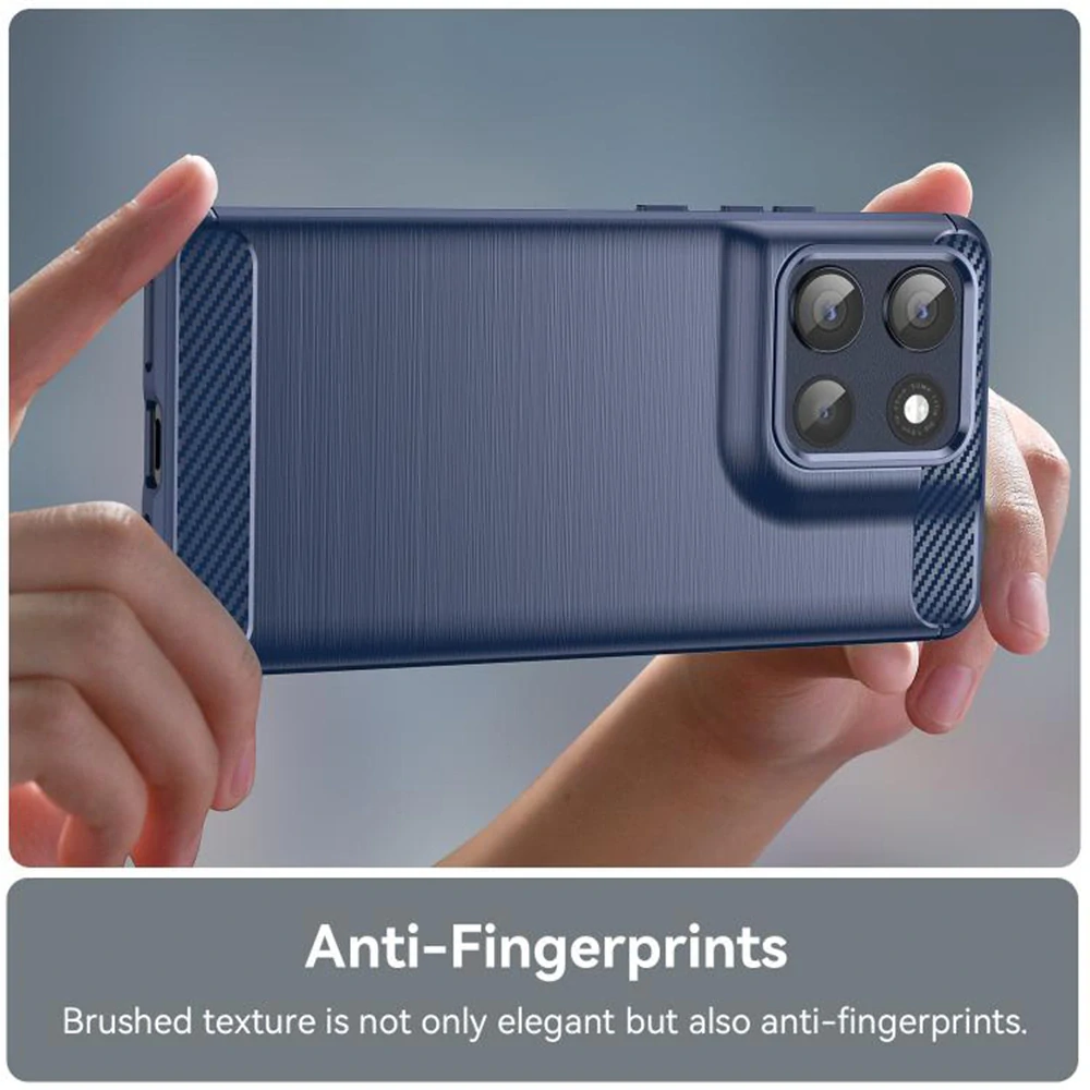 Kryt Motorola Moto G86, Armored Carbon modrý