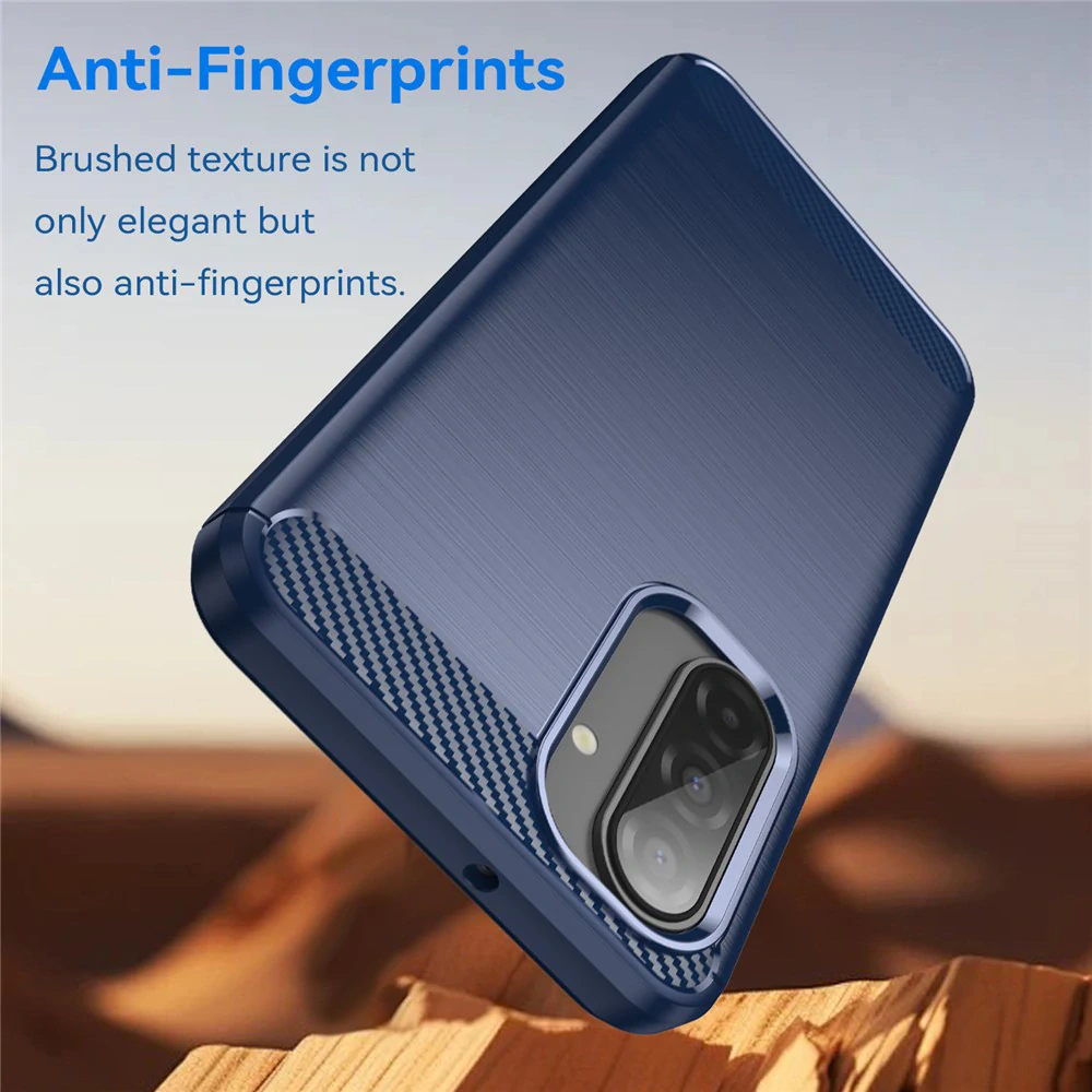 Kryt Samsung Galaxy A18 5G / A17 4G/5G, Armored Carbon modrý
