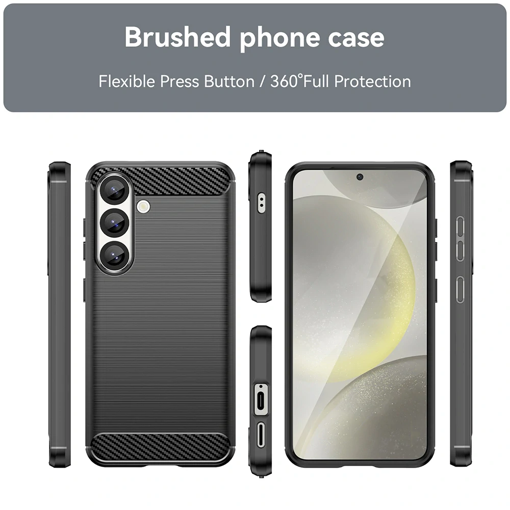 Kryt Samsung S25, Armored Carbon černý