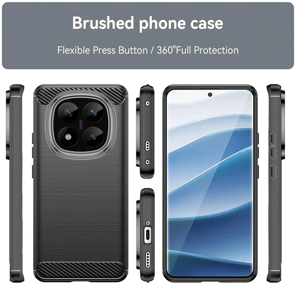 Kryt Xiaomi Redmi Note 14 Pro+ 5G, Techsuit CarbonFiber černý