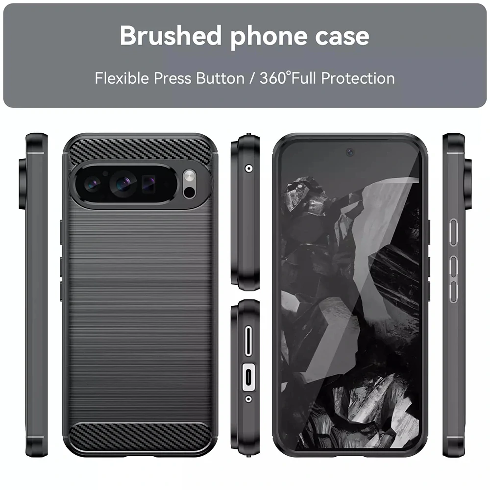 Kryt Google Pixel 9 Pro XL, Armored Carbon modrý