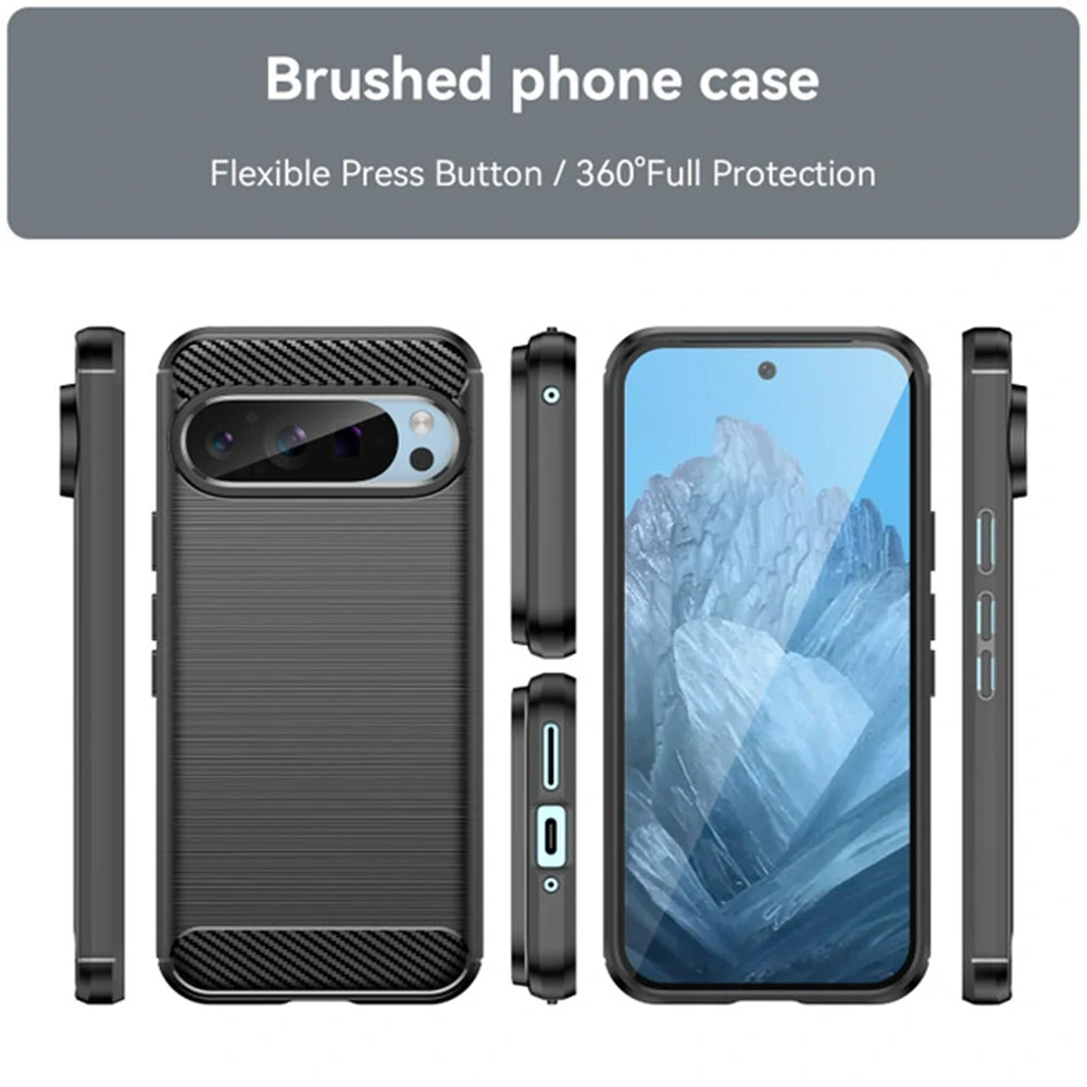 Kryt Google Pixel 9 / 9 Pro, Armored Carbon černý