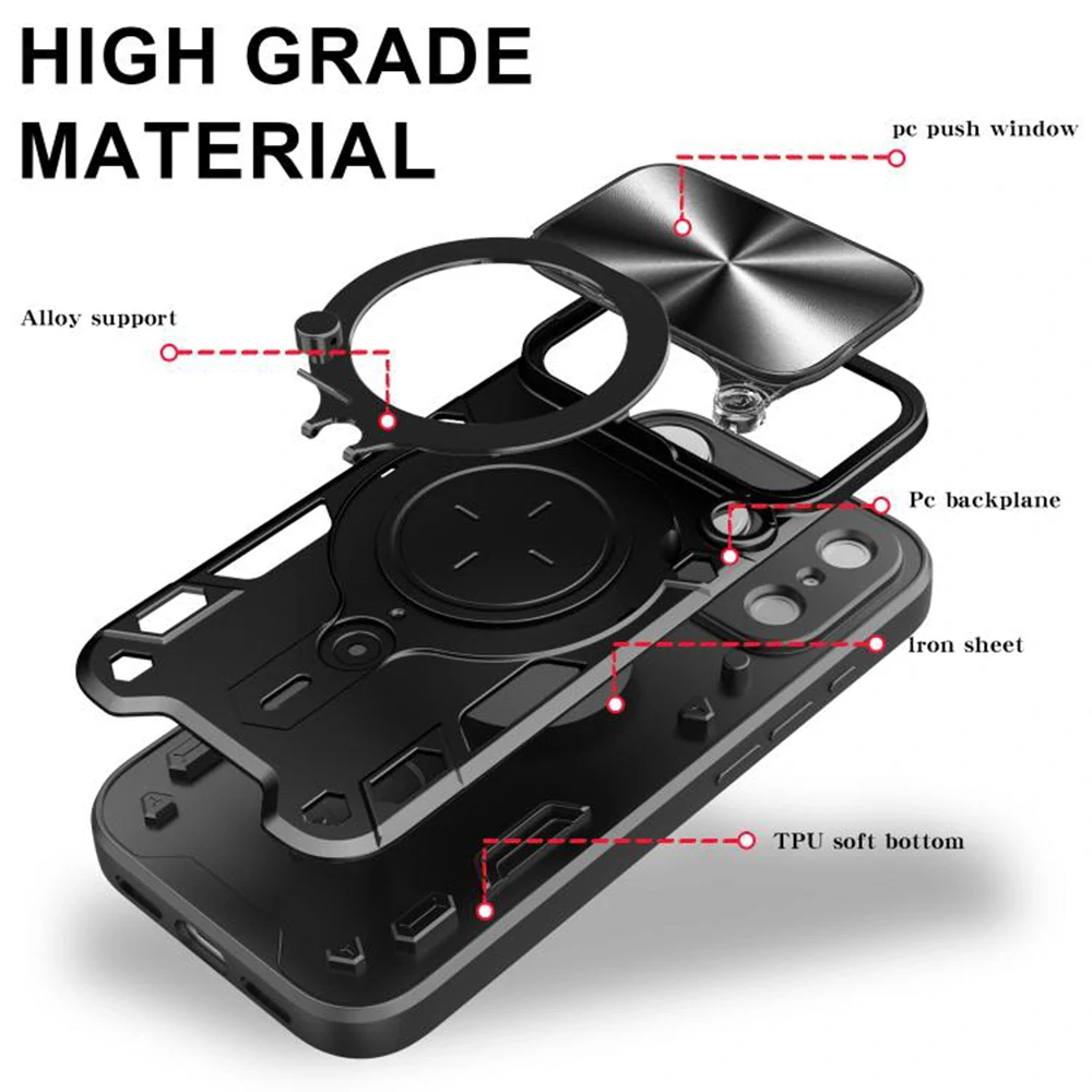 Kryt iPhone 17 Pro Max, Techsuit CamGuard Pro - černý