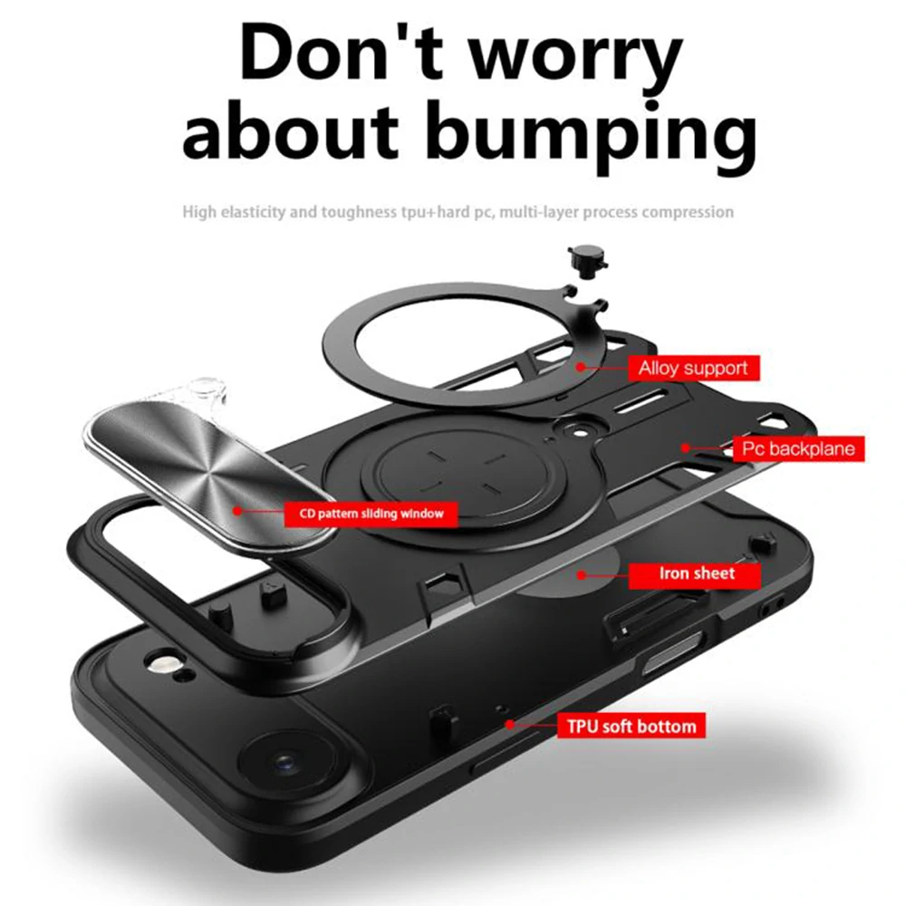 Kryt iPhone 17 Air, Techsuit CamGuard Pro - červený
