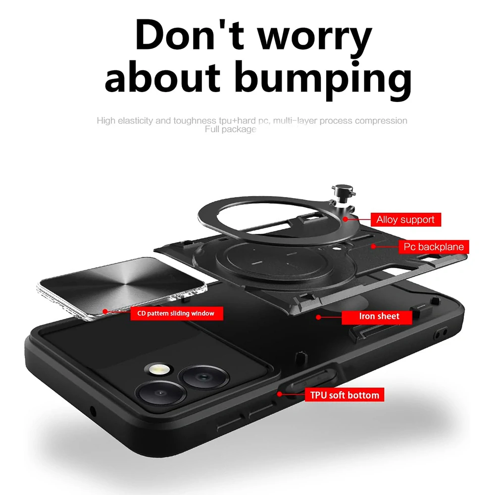 Kryt Honor 200 Smart / X7c Techsuit CamGuard Pro - černý