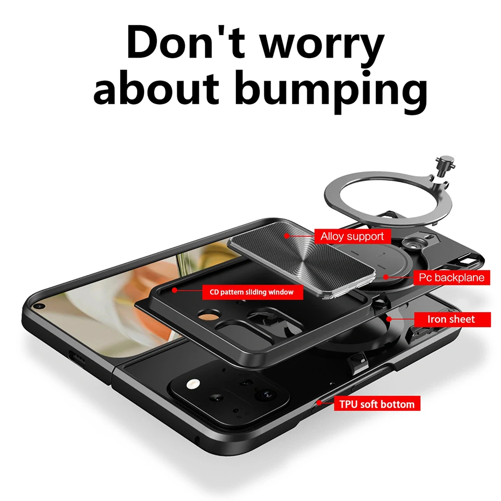 Kryt Google Pixel 9 Pro Fold, Techsuit CamGuard Pro - rose gold