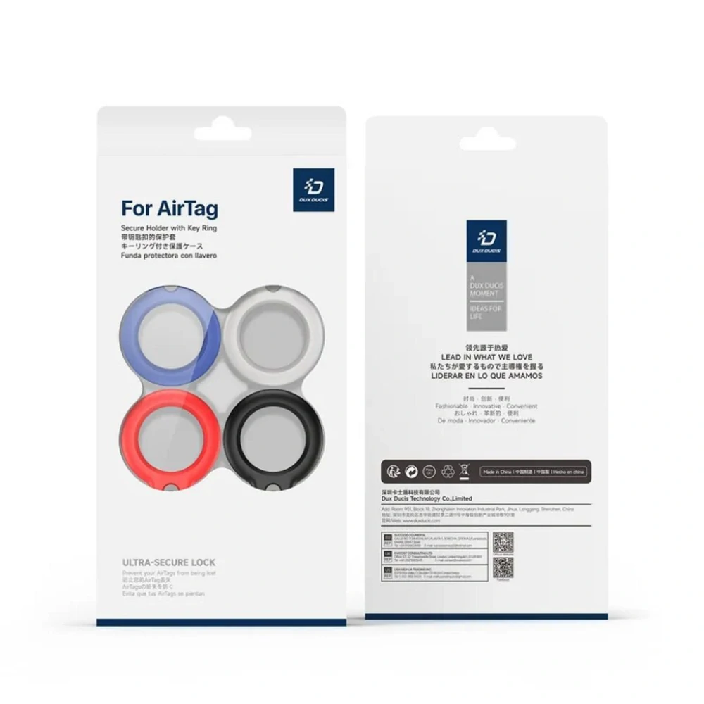 Pouzdro pro APPLE AIRTAG Dux Ducis AirTag Secure Holder (4 ks v balení)