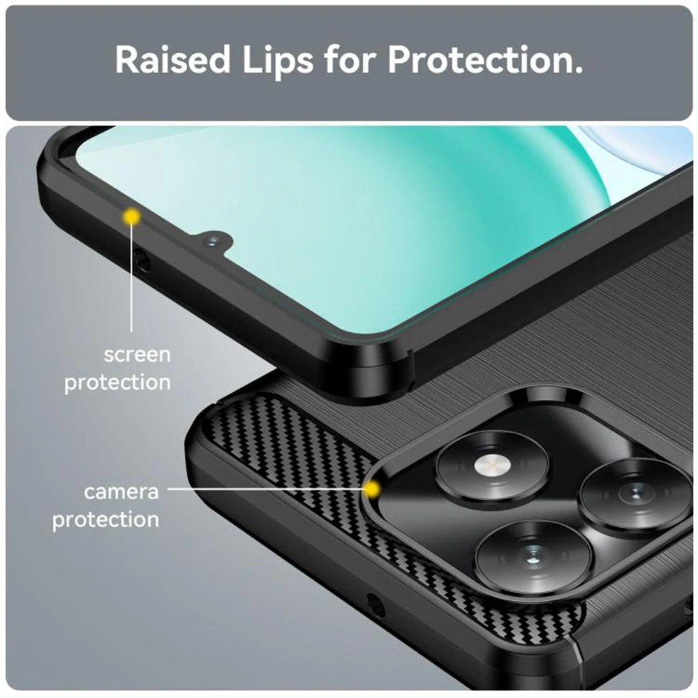 Kryt Honor X5c Plus, Armored Carbon černý