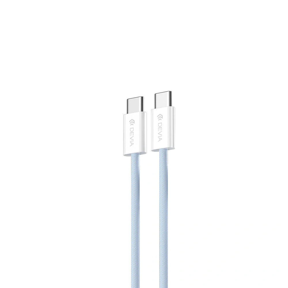 Datový kabel Devia Smart EC325 PD USB-C - USB-C 1,0 m 60W 3A modrý