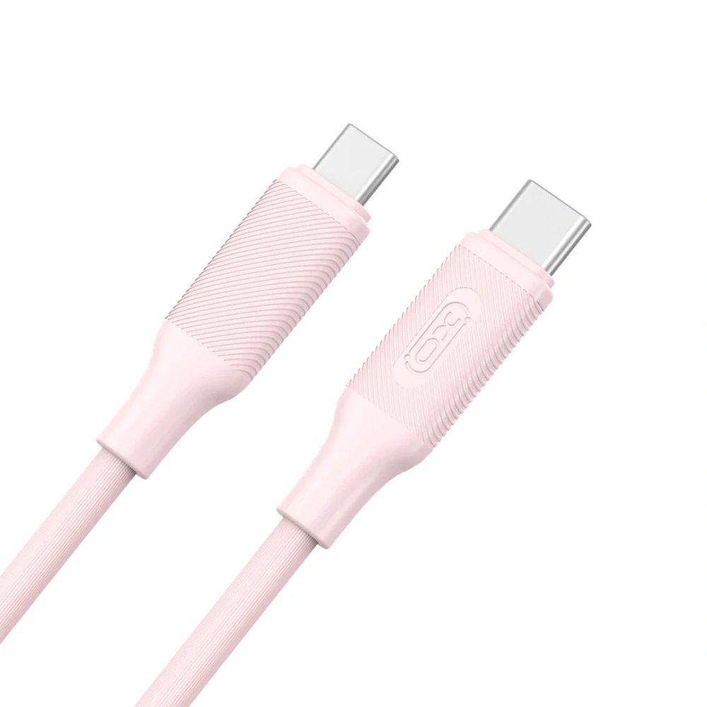 Datový kabel XO cable NB-Q265B PD USB-C - USB-C 1,0m 60W pink