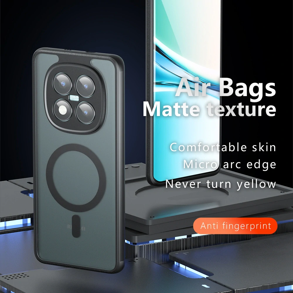 Kryt Xiaomi Redmi Note 15 Pro+ 5G / Poco M8 Pro, PureFrost MagSafe, černé