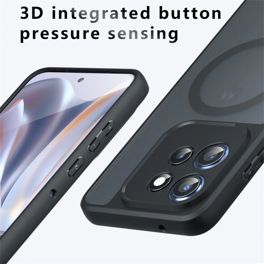 Kryt Motorola EDGE 50 Neo / EDGE 60 Neo, PureFrost MagSafe, černé