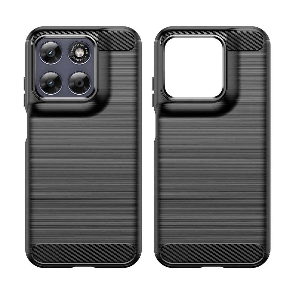 Kryt Motorola Moto G87 / G77 / G67, Armored Carbon černý