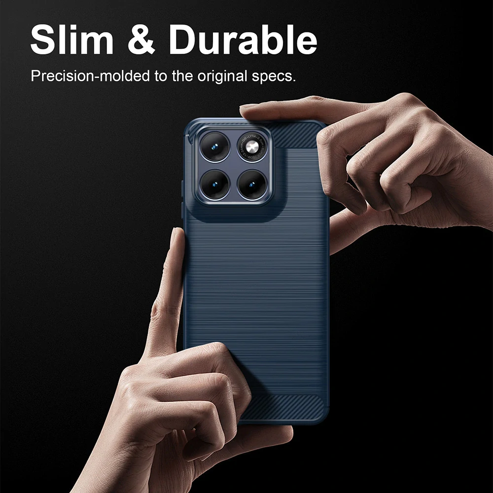 Kryt Motorola EDGE 70 Fusion, Armored Carbon blue