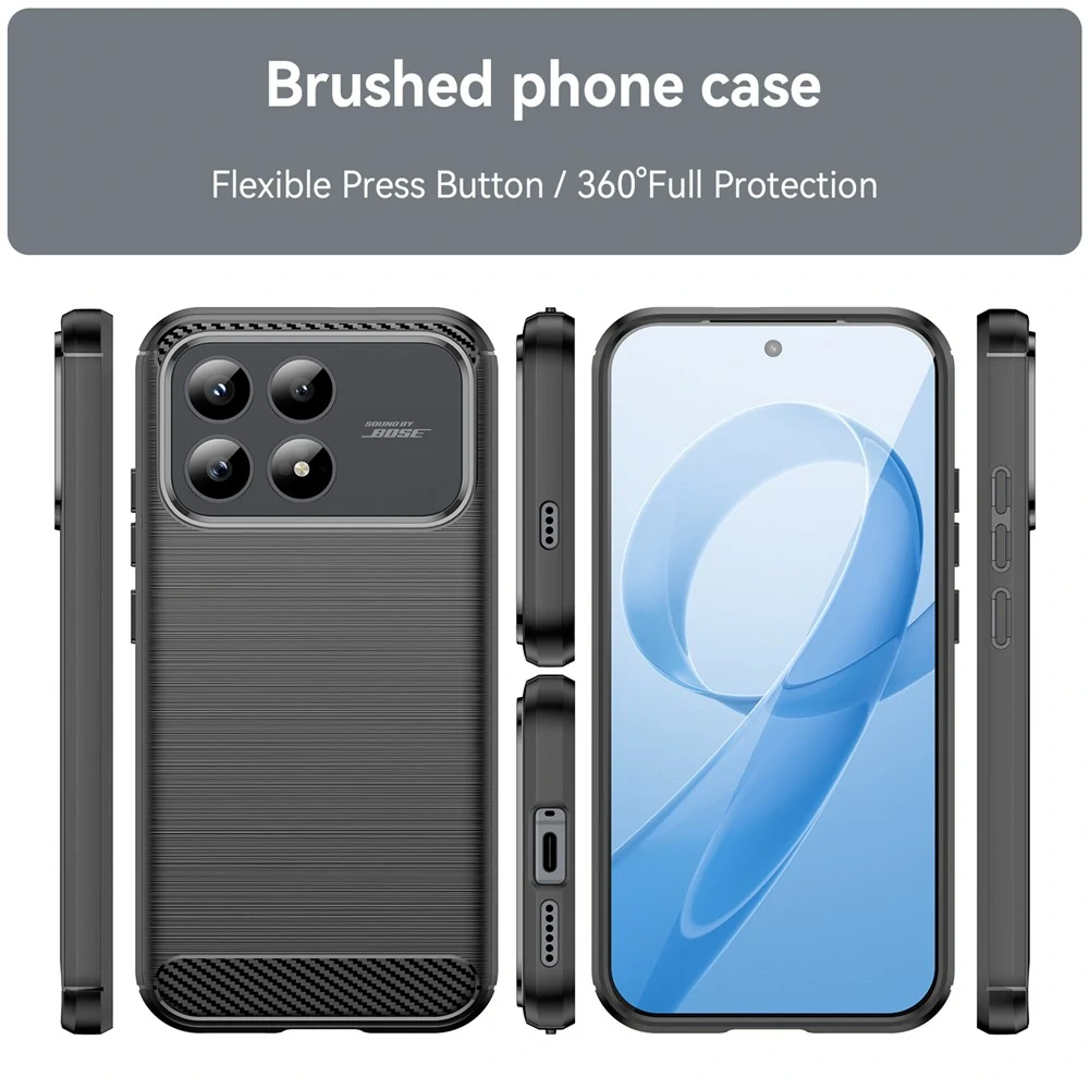 Kryt Xiaomi Poco F8 Pro, Armored Carbon černý