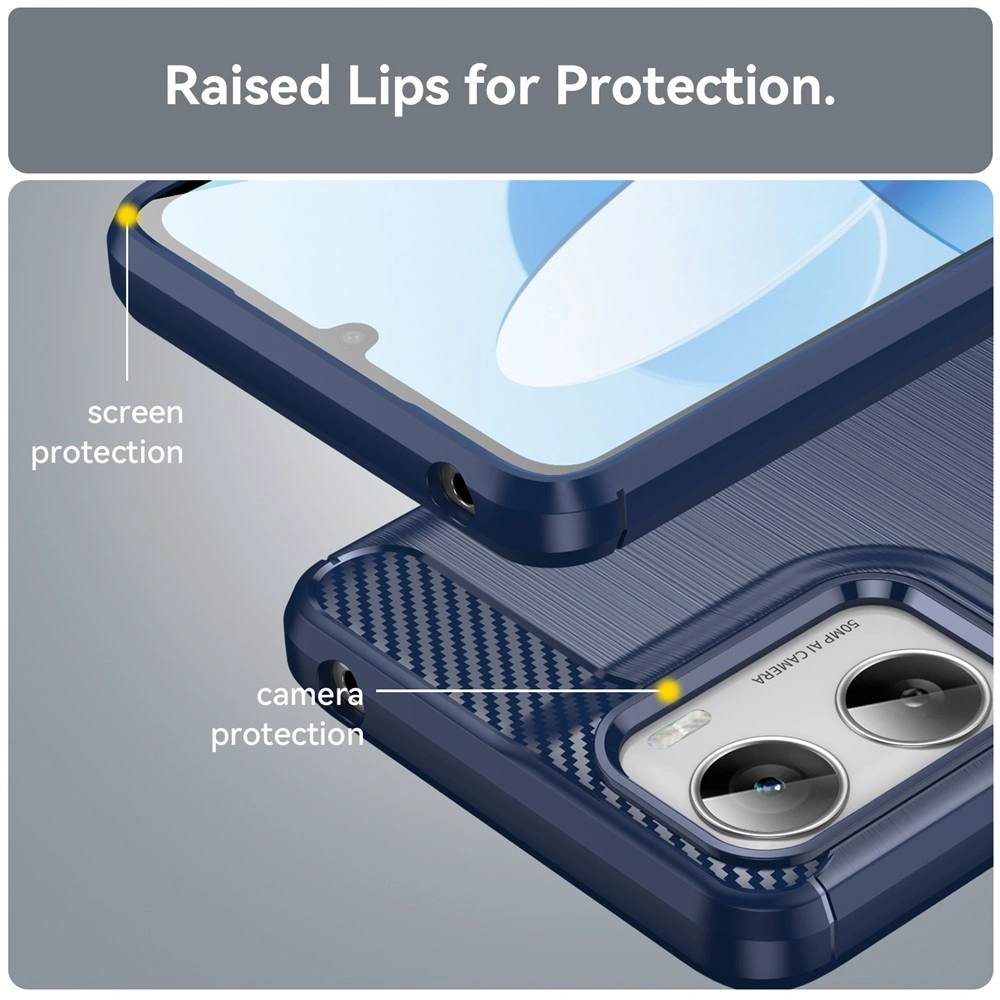 Kryt Motorola Moto G06 / G06 Power, Armored Carbon blue
