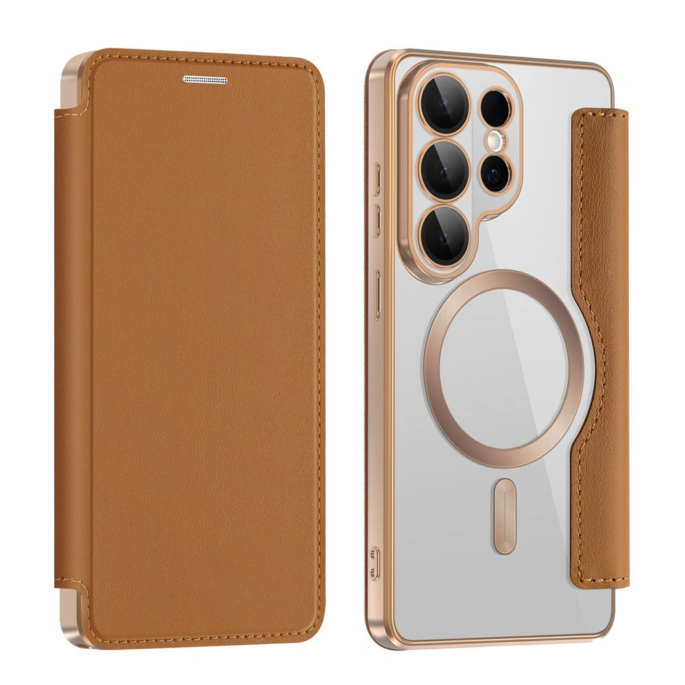 Pouzdro Samsung Galaxy S26 Ultra, SmartMag Book Case hnědý