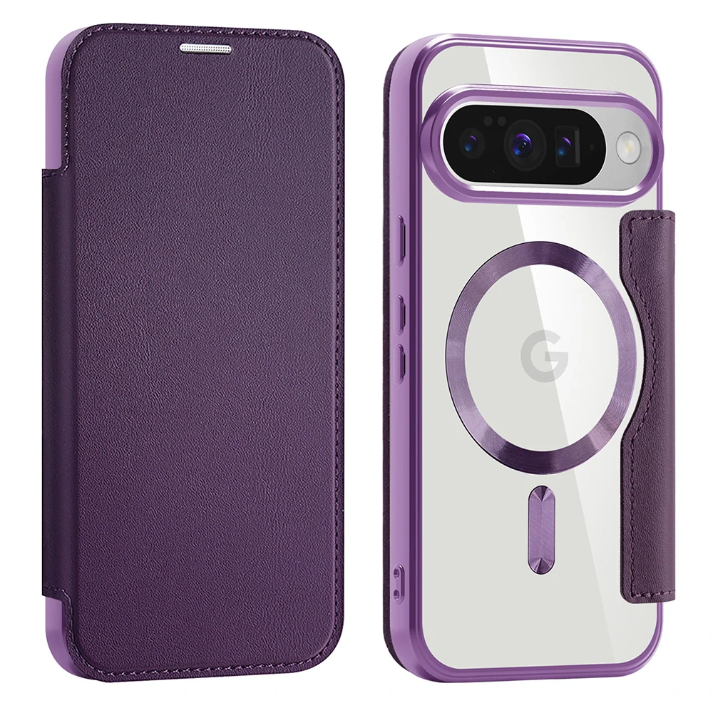 Pouzdro Google Pixel 10 / 10 Pro, SmartMag Book Case fialové