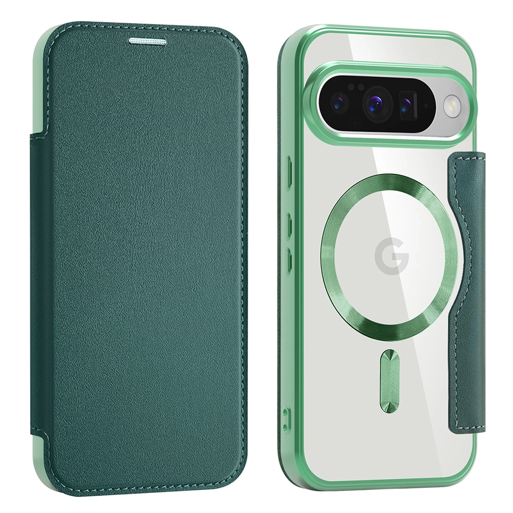 Pouzdro Google Pixel 10 / 10 Pro, SmartMag Book Case zelené