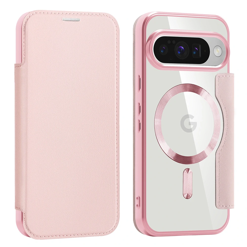 Pouzdro Google Pixel 10 / 10 Pro, SmartMag Book Case růžové