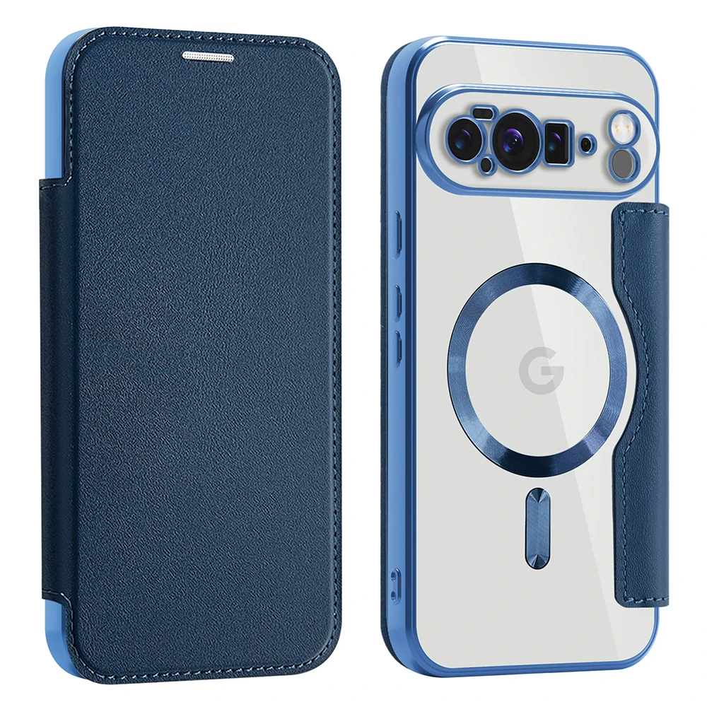 Pouzdro Google Pixel 10 Pro XL, SmartMag Book Case modrý