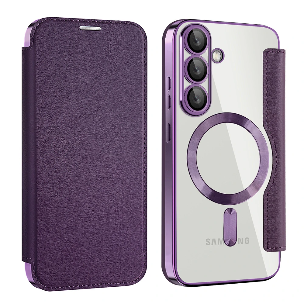 Pouzdro Samsung Galaxy A15 4G/5G, SmartMag Book Case fialové
