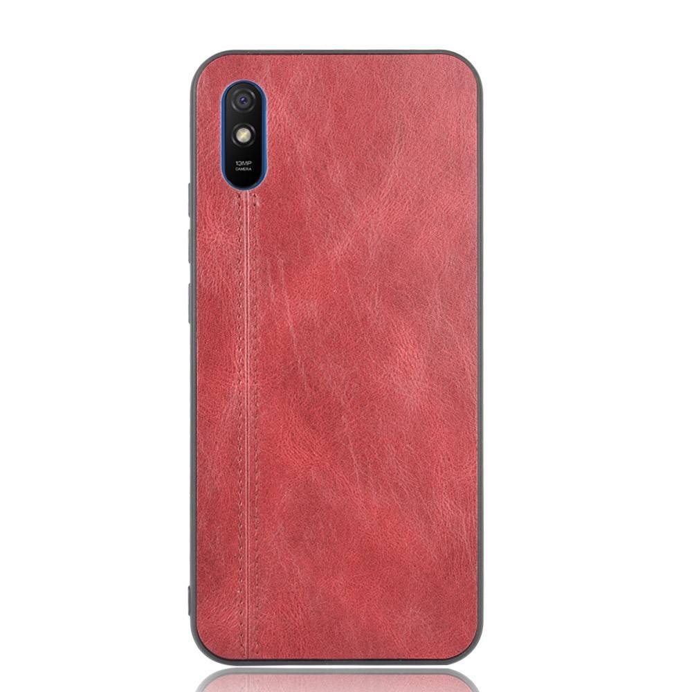 Kryt Xiaomi Redmi 9A / Redmi 9AT Slim Case Leather Coated červené