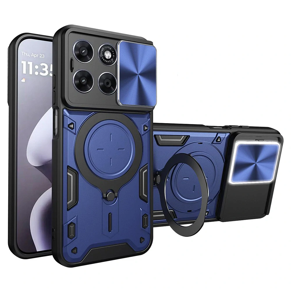 Kryt Motorola Moto G77 / G67 Techsuit CamGuard Pro - modrý