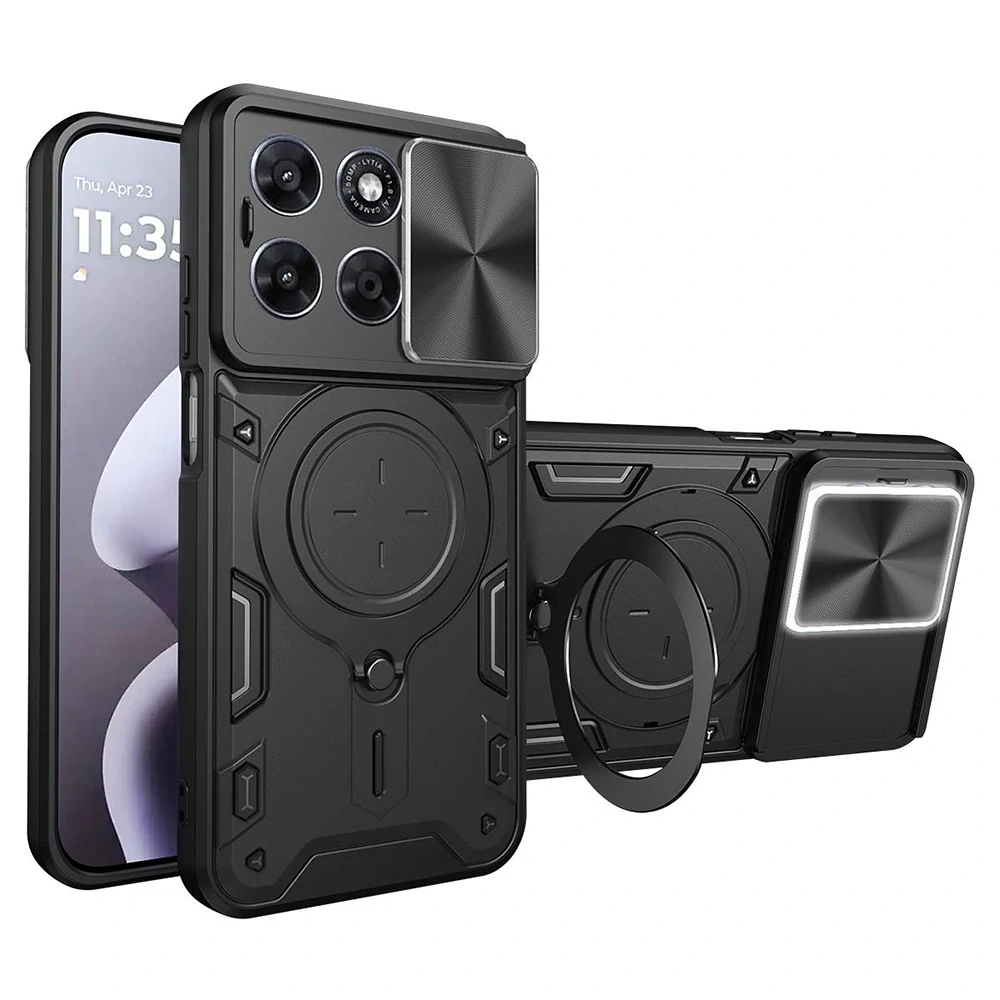 Kryt Motorola Moto G77 / G67 Techsuit CamGuard Pro - černý