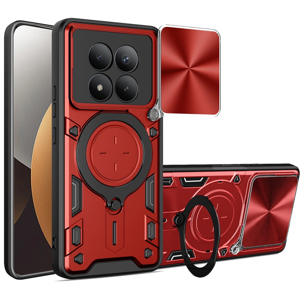 Kryt Xiaomi Redmi Note 15 Pro+ 5G / Poco M8 Pro 5G,Techsuit CamGuard Pro, červený