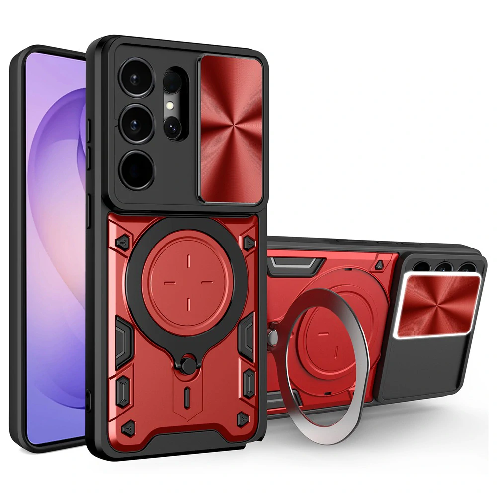 Kryt Samsung Galaxy S26 Ultra Techsuit CamGuard Pro - červený