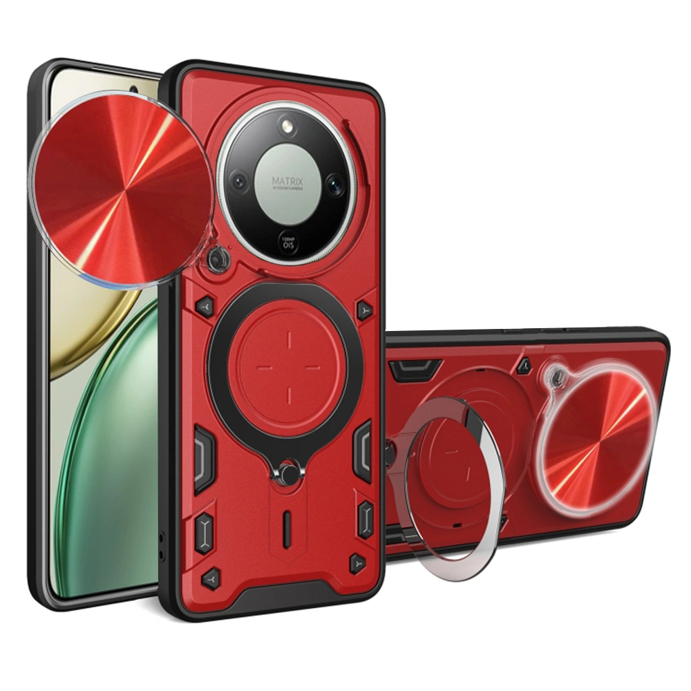 Kryt Honor Magic 8 Lite, Techsuit CamGuard Pro - červený