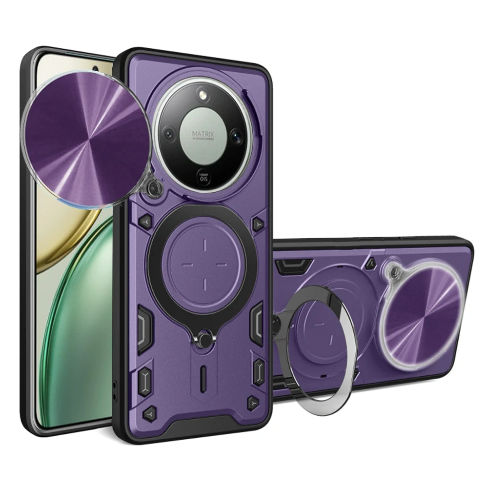 Kryt Honor Magic 8 Lite, Techsuit CamGuard Pro - fialový