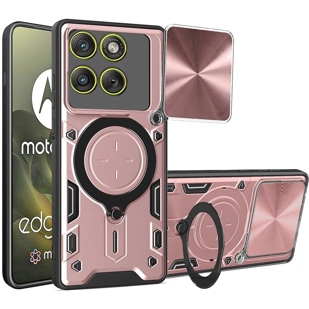 Kryt Motorola EDGE 70, Techsuit CamGuard Pro - rose gold