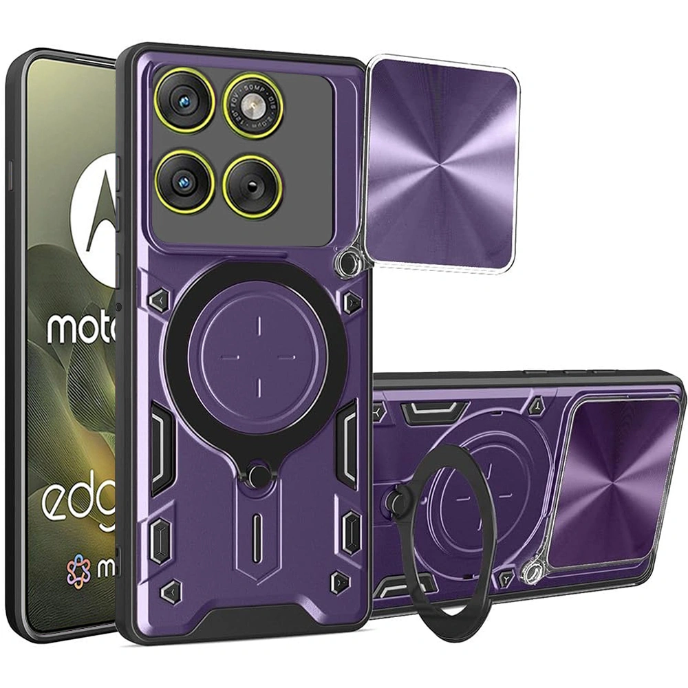 Kryt Motorola EDGE 70, Techsuit CamGuard Pro - fialový