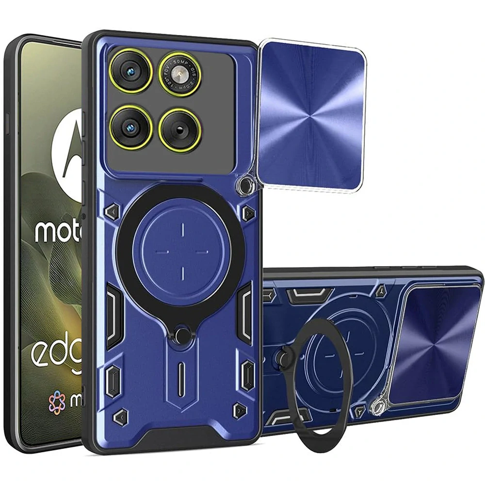Kryt Motorola EDGE 70, Techsuit CamGuard Pro - modrý